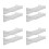 8 Pcs Clear Wall Mounted Spice Racks Floating Kitchen Bathroom Organizer 6