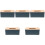 5Pcs Modern Rectangle Tissue Storage Box Holder Case 5