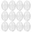 12 Pcs Plastic Fillable Egg Ornaments For Decor And Candy Storage 2