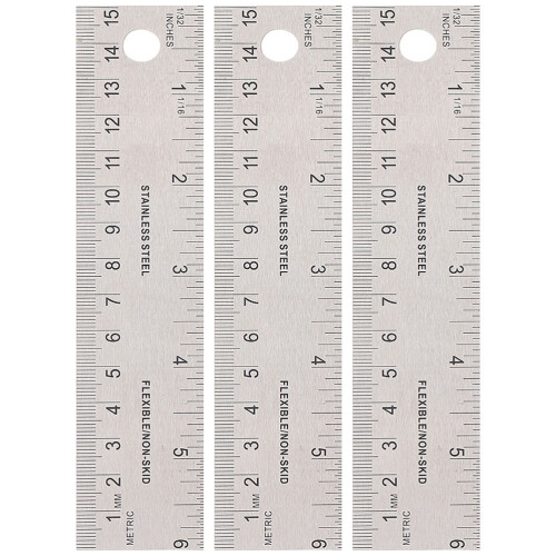 9 Pcs Multi-Function Kids Rulers With Cork Backing Portable Straight