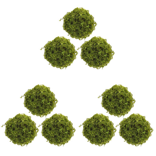 9 Pcs Artificial Hanging Topiary Plant Balls For Ceiling Green 1