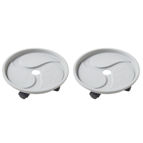 2Pcs Removable Universal Wheel Plant Pot Round Base For Home 2