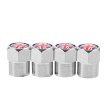 16Pcs Universal Silver Tire Valve Caps Stainless Steel Car Accessories
