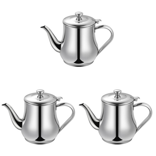 3Pcs Stainless Steel Oil Pot Kitchen Storage Container 1