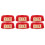 3Pcs Fluorescence Plastic Fire Extinguisher Mount Base Red 10