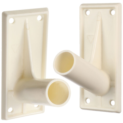 8 Pcs Plastic Flag Pole Mounting Bracket Wall Holder Rack 2