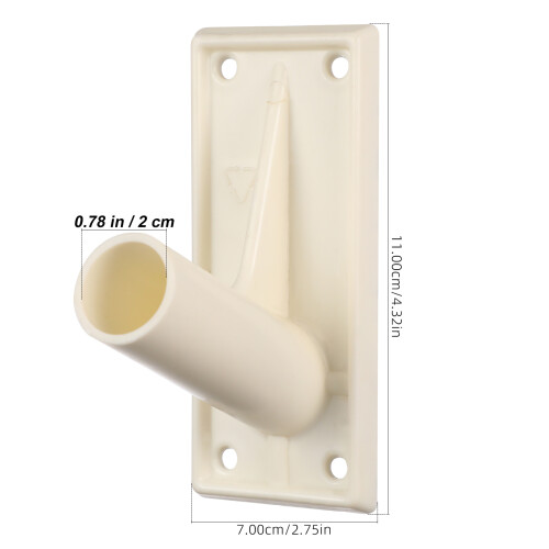 8 Pcs Plastic Flag Pole Mounting Bracket Wall Holder Rack 1
