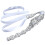 5 Pcs Veil Sparkling Belt Delicate Bridesmaid Miss 1