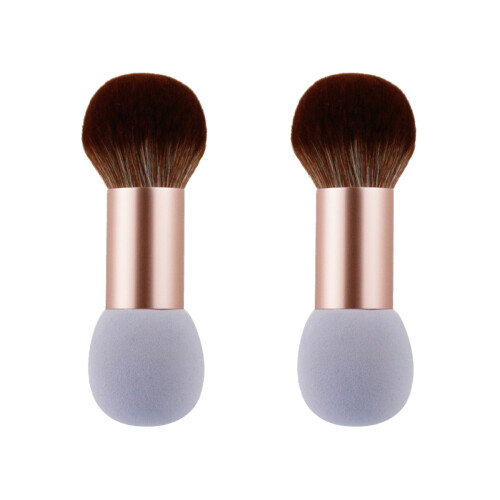 2 Pcs Practical Women Blush Brush Powder Brush Multi-Purpose Cosmetics 1
