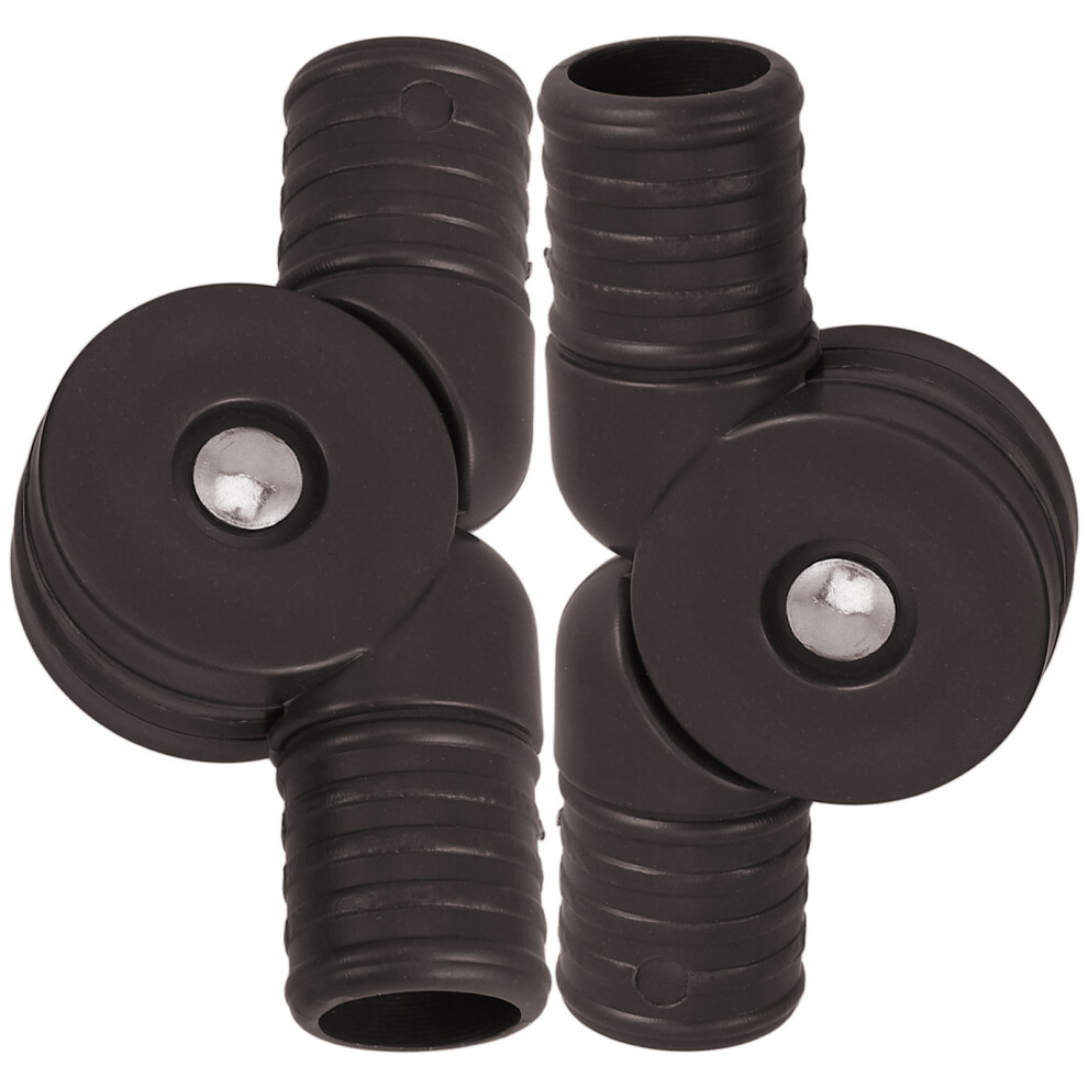 3 Pairs Lounge Chair Pipe Fitting Connector Tube Adapter Replacement 034170868375