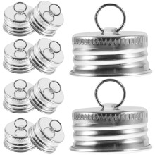 80 Pcs Aluminum Bottle Caps Reusable Beer Jar Sealing Screw Caps