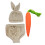 2 Sets Newborn Easter Photo Outfits Rabbit Costume 6