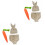 2 Sets Newborn Easter Photo Outfits Rabbit Costume 9
