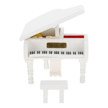 1Pc Creative Wooden Piano Model Music Box Mini Ornament Melody Gift