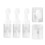 6 Pcs Transparent Plastic Foaming Bottles Portable Sub Bottles 8