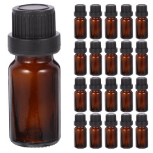 40Pcs Brown Glass Perfume Bottles Durable Makeup Container No Spill