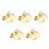 15 Pcs Cute Bunny Headband With Colored Egg Decorations For Easter 9