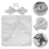 2 Sets Men's Cufflinks Handkerchief Bow Tie Wedding Suit Accessory 11