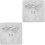 2 Sets Men's Cufflinks Handkerchief Bow Tie Wedding Suit Accessory 5