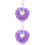 2Pcs Rose Flower Ring Box Storage Case Pillow 6