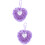 2Pcs Rose Flower Ring Box Storage Case Pillow 8