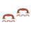 8 Pcs Replacement Plastic Luggage Handle Grip For Heavy-Duty Carrying 10