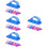 24 Pcs Handle Grip Nail Brushes Fingernail Cleaner Manicure Tools 7