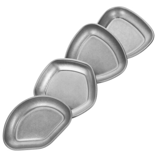 12 Pcs Stainless Steel Mini Sauce Dishes Irregular Containers 2