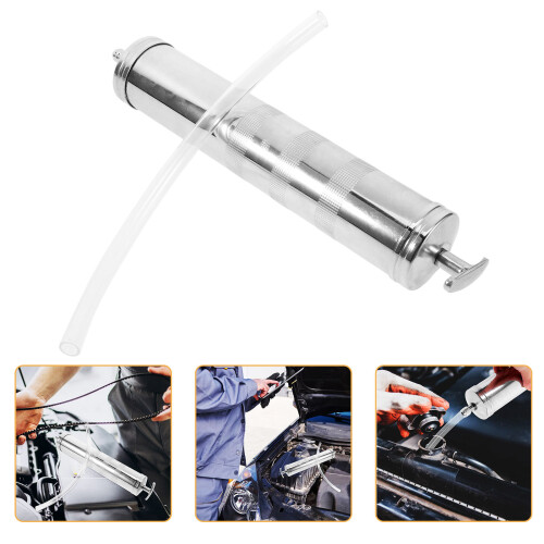 One Set Fluid Extractor Manual Fuel Suction Pump 500Cc With Hose 2