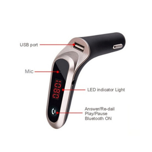 Wireless Car Kit USB 2.1A MP3 Player 2