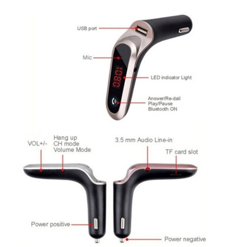 Wireless Car Kit USB 2.1A MP3 Player 1