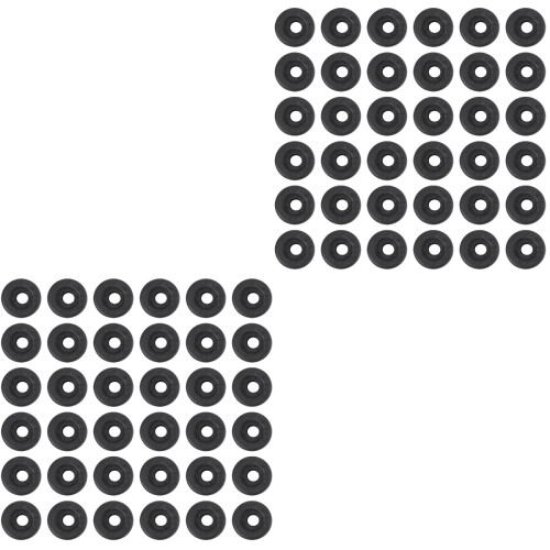 200 Pcs Silicone Pin Cushion Coil Machine Needles Grommets Tools Black 2