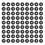 200 Pcs Silicone Pin Cushion Coil Machine Needles Grommets Tools Black 11
