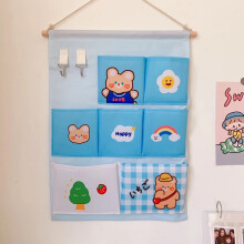 (Large Bag Bear) Wall Hanging Storage Bag Fabrics Door Mounted Pockets Large Bear
