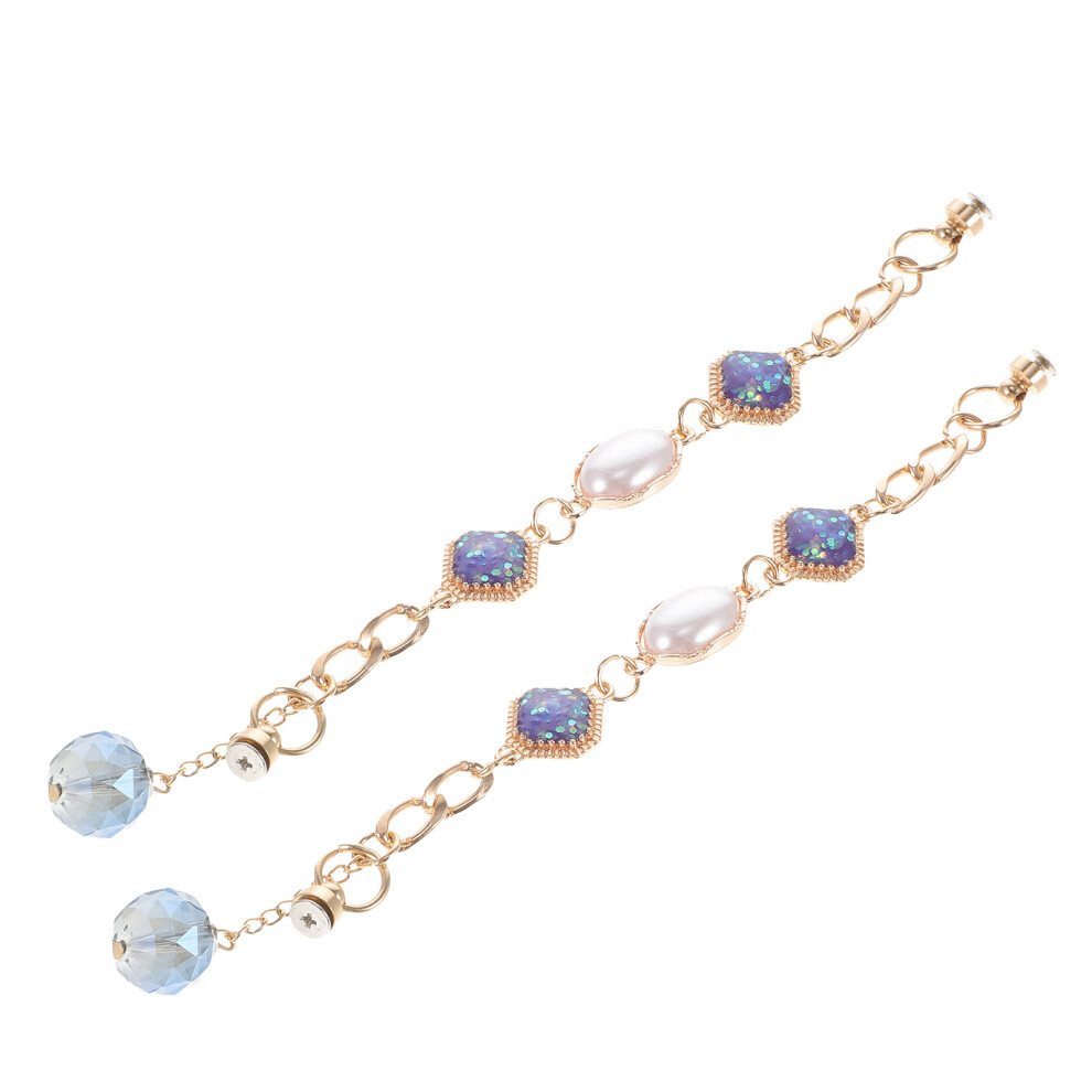 2Pcs Pearl Chain Decorative Phone Case Accessories 033787690270