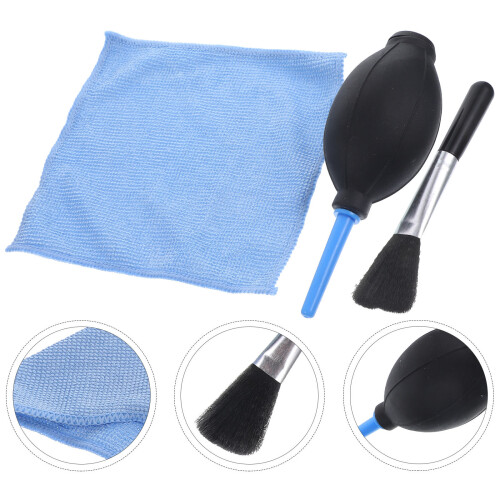 7Pcs Silicone Air Blower Pump For Camera Lens With Brush Cloth 1