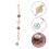 2Pcs Pearl Chain Decorative Phone Case Accessories 5