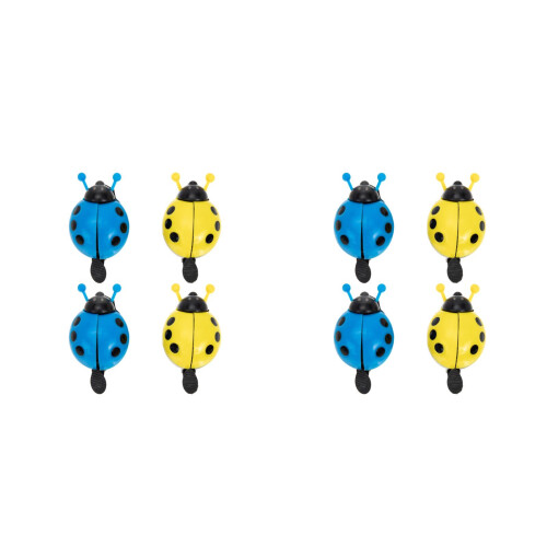 8 Pcs Ladybug Bike Bells For Kids Scooter Accessories 2