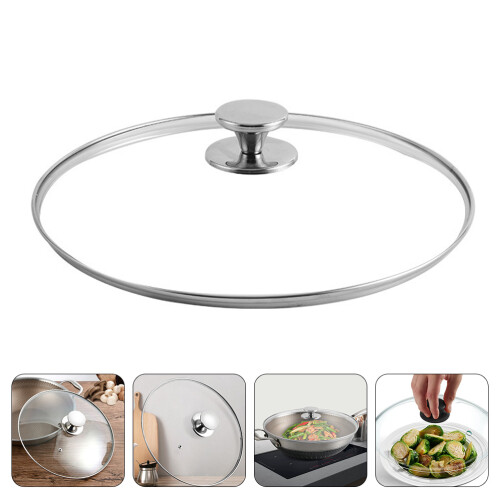1pc Practical Pot Cover Visible Pan Overflow Cover Household Tableware 2