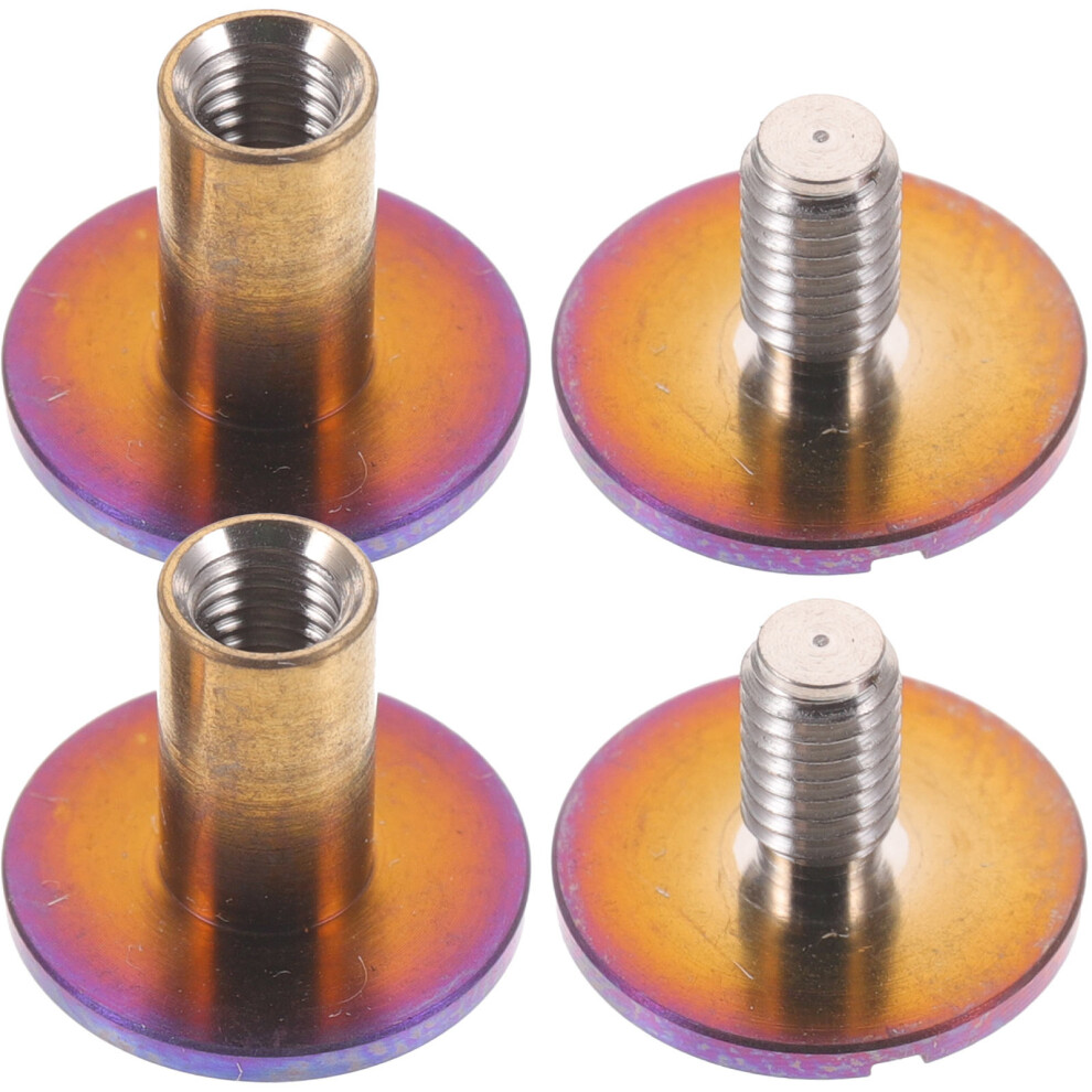 8Pcs Nickel-Plated Blue Binding Screws For Purses Belts And Scrapbooks 013563796556