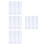 40Pcs Silver Reflective Strips for Speedmeters Durable Tachometer Tape 7
