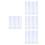 40Pcs Silver Reflective Strips for Speedmeters Durable Tachometer Tape 8