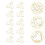 60 Pcs Decorative Metal Paper Clips Shaped Bills Clamp 9