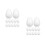 24 Pcs Foam Eggs White Polystyrene Craft For Holiday Diy Projects 4