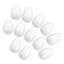 24 Pcs Foam Eggs White Polystyrene Craft For Holiday Diy Projects