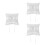 3Pcs Elegant Wedding Ring Pillow For Ceremony Bridal Cushion 5