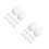 24 Pcs Foam Eggs White Polystyrene Craft For Holiday Diy Projects 8