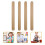 4 Pieces Musical Instruments For Toddlers Wood Percussion Sticks 10