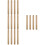 4 Pieces Musical Instruments For Toddlers Wood Percussion Sticks 7