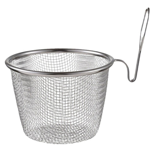 2Pcs Stainless Steel Pasta Basket With Handle For